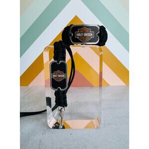 Harley-Davidson Black Survival Strap Bracelet and Lanyard Parachute Cord